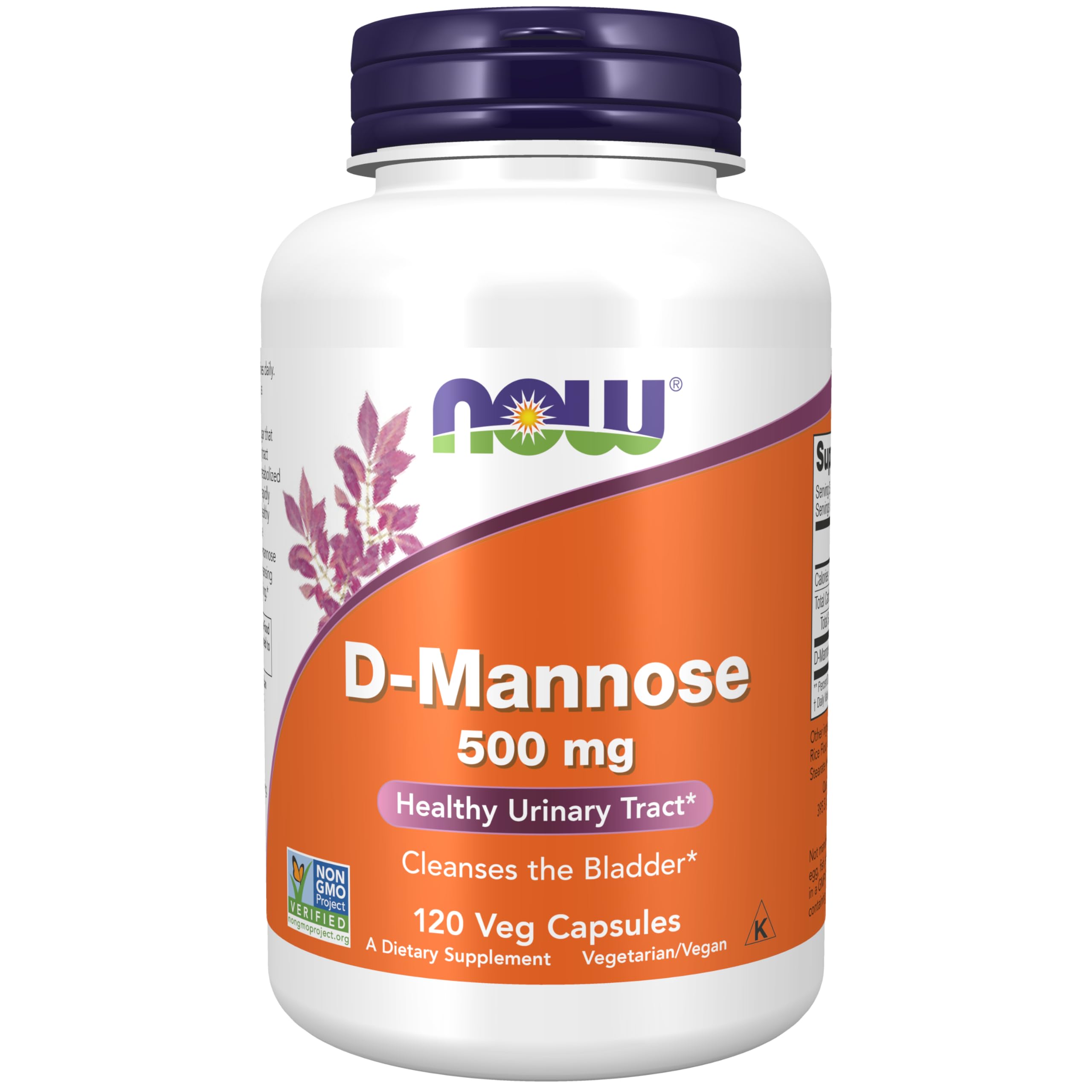Foto 2 pulgar | Supplement Now D-Manosa 500 mg 120 Cápsulas - Venta Internacional