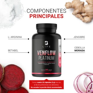 Foto 3 | Suplemento Alimenticio Venflow Platinum B Life 240 Cápsulas