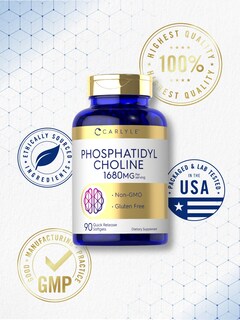 Foto 5 | Suplemento de Fosfatidilcolina Carlyle 1680mg - 90 Cápsulas Blandas