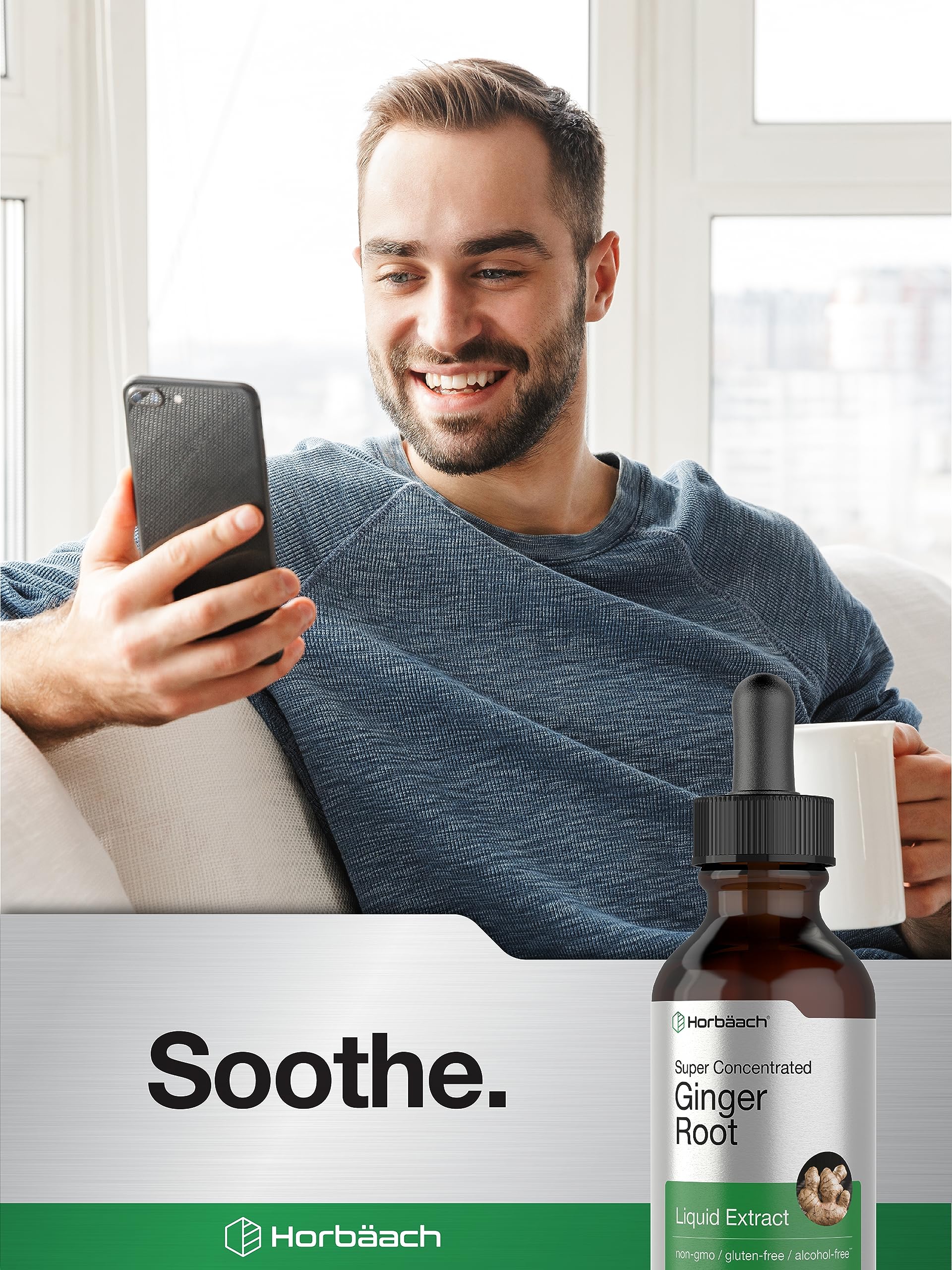 Foto 6 | Suplemento Líquido Horbäach Extracto de Raíz de Jengibre 60 ml - Venta Internacional