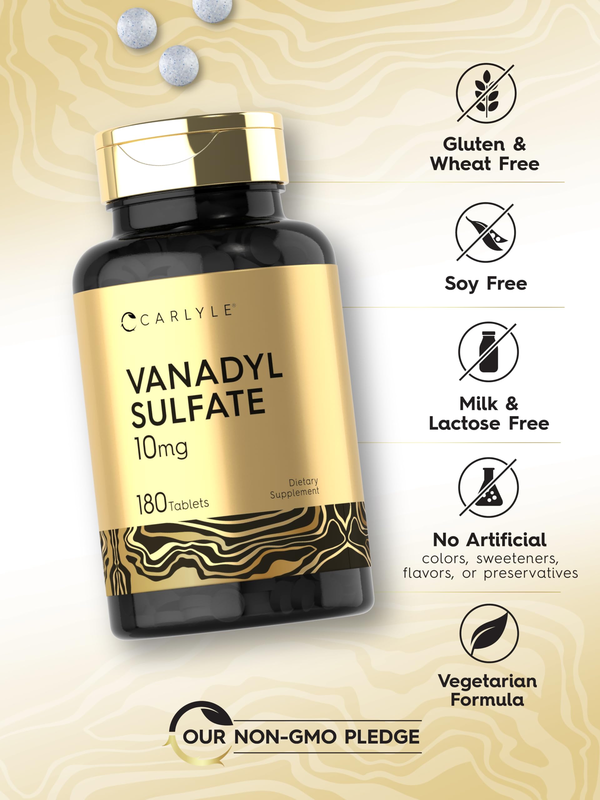 Foto 5 | Suplemento de Sulfato de Vanadilo Carlyle 10 Mg 180 Tabletas Vegetarianas