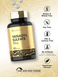 Foto 5 | Suplemento de Sulfato de Vanadilo Carlyle 10 Mg 180 Tabletas Vegetarianas
