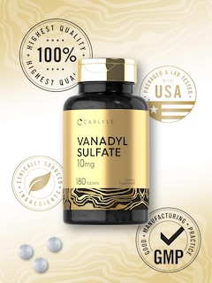 Foto 6 | Suplemento de Sulfato de Vanadilo Carlyle 10 Mg 180 Tabletas Vegetarianas