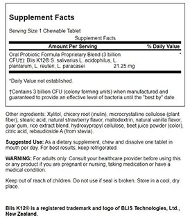 Foto 2 | Suplemento Swanson Oral Probiotic Formula 30 Comprimidos - Venta Internacional