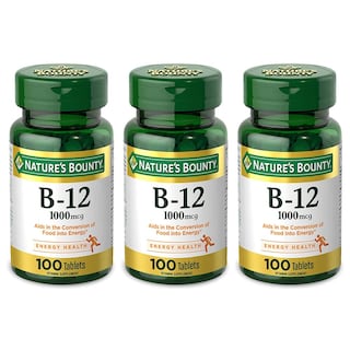 Foto 1 | Vitamina B12 Nature's Bounty Tabletas De 1000 Mcg 100 Unidades X3 - Venta Internacional