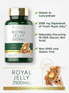 Foto 3 | Suplemento Carlyle Royal Jelly Cápsula de 2500 Mg 120 Unidades - Venta Internacional