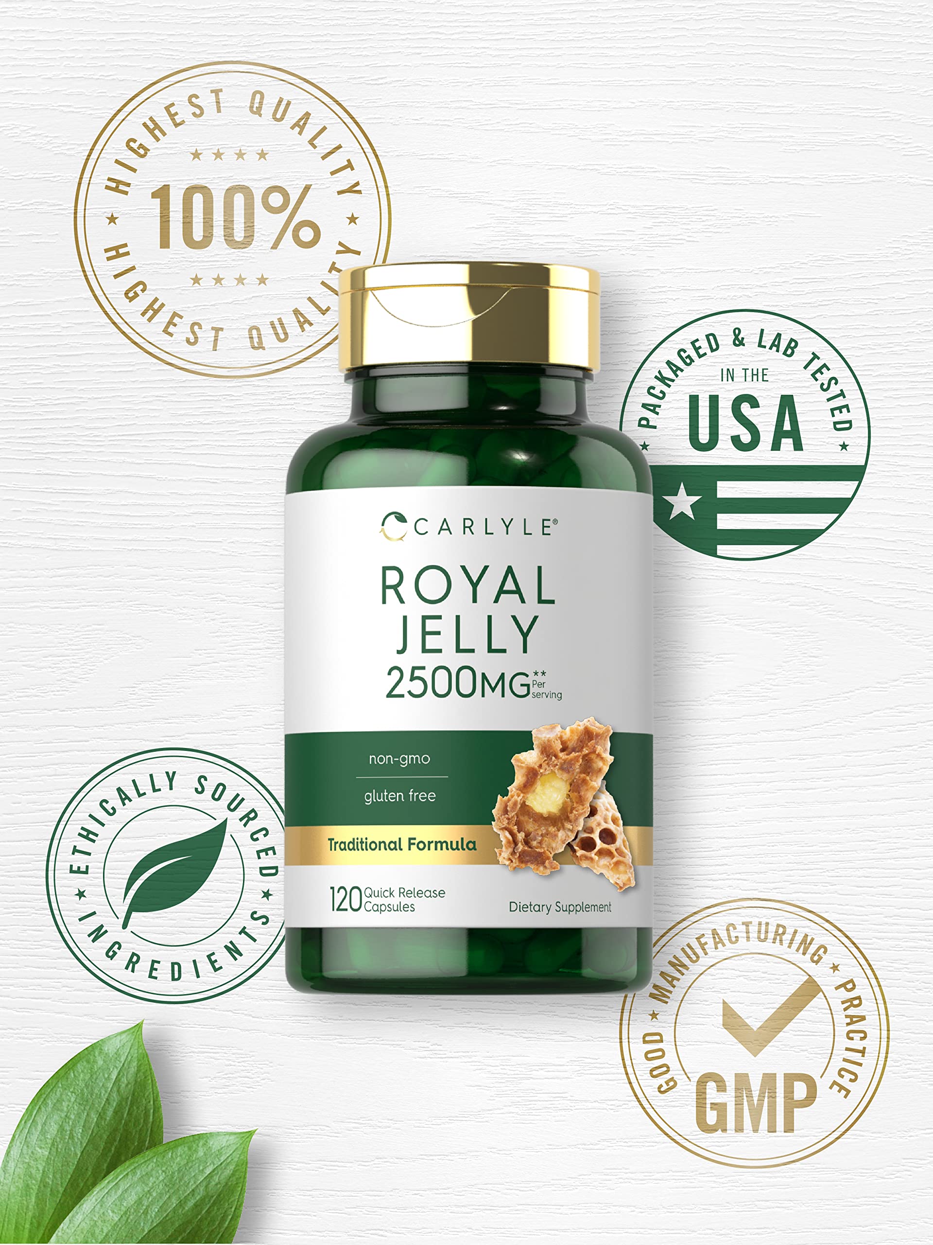 Foto 6 pulgar | Suplemento Carlyle Royal Jelly Cápsula de 2500 Mg 120 Unidades - Venta Internacional