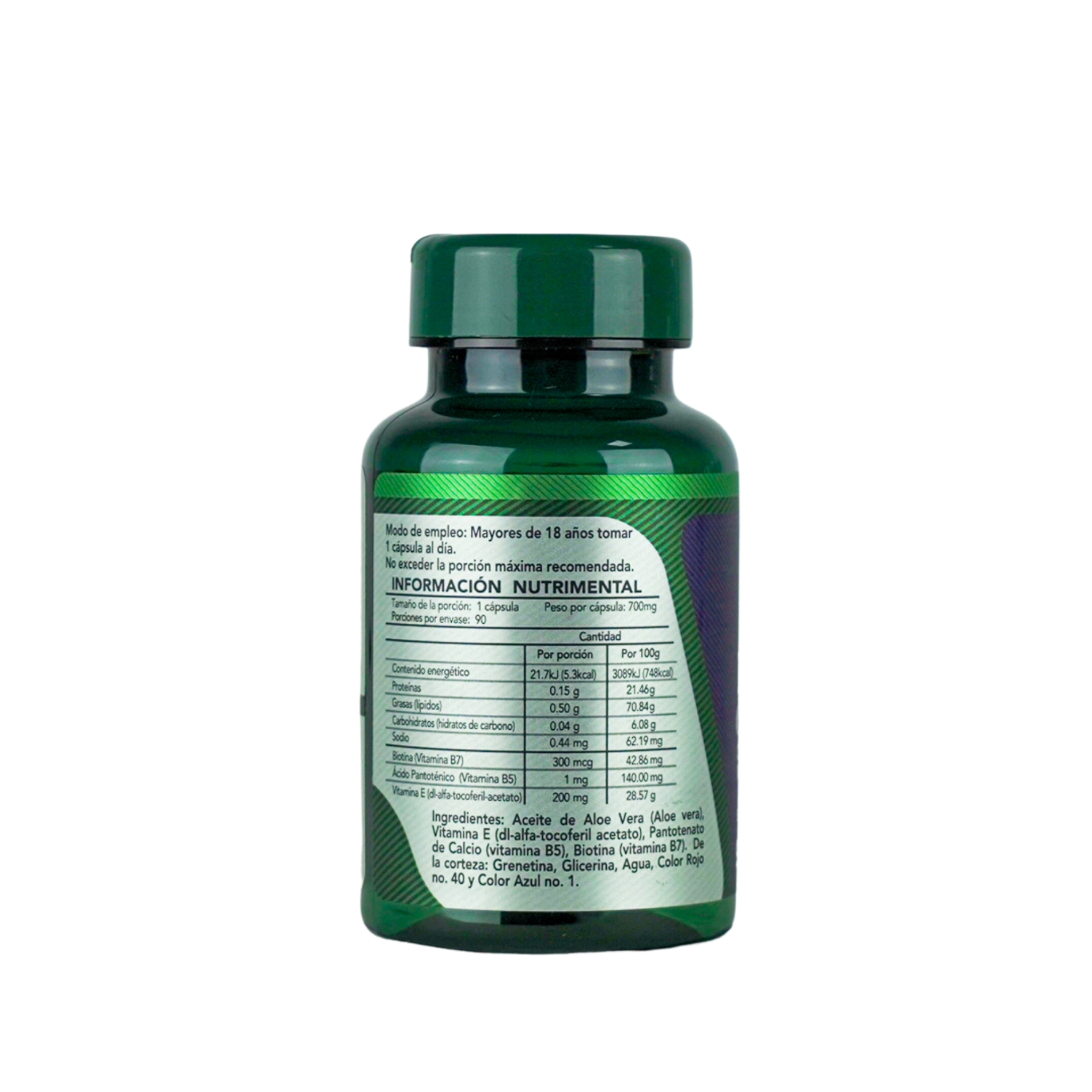 Foto 2 | Herbalia Lab Vitaminas Hair Boost Biotina + Pantenol con Aloe Vera Y Vitamina E Formula Premium