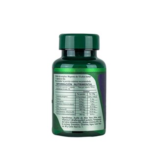 Foto 2 | Herbalia Lab Vitaminas Hair Boost Biotina + Pantenol con Aloe Vera Y Vitamina E Formula Premium
