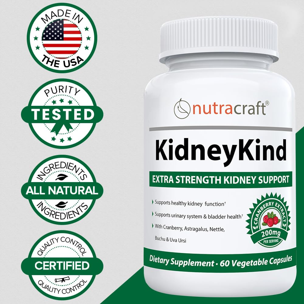 Foto 5 pulgar | Suplemento Nutracraft Kidneykind #1 Para Apoyo Renal 60 Cápsulas - Venta Internacional