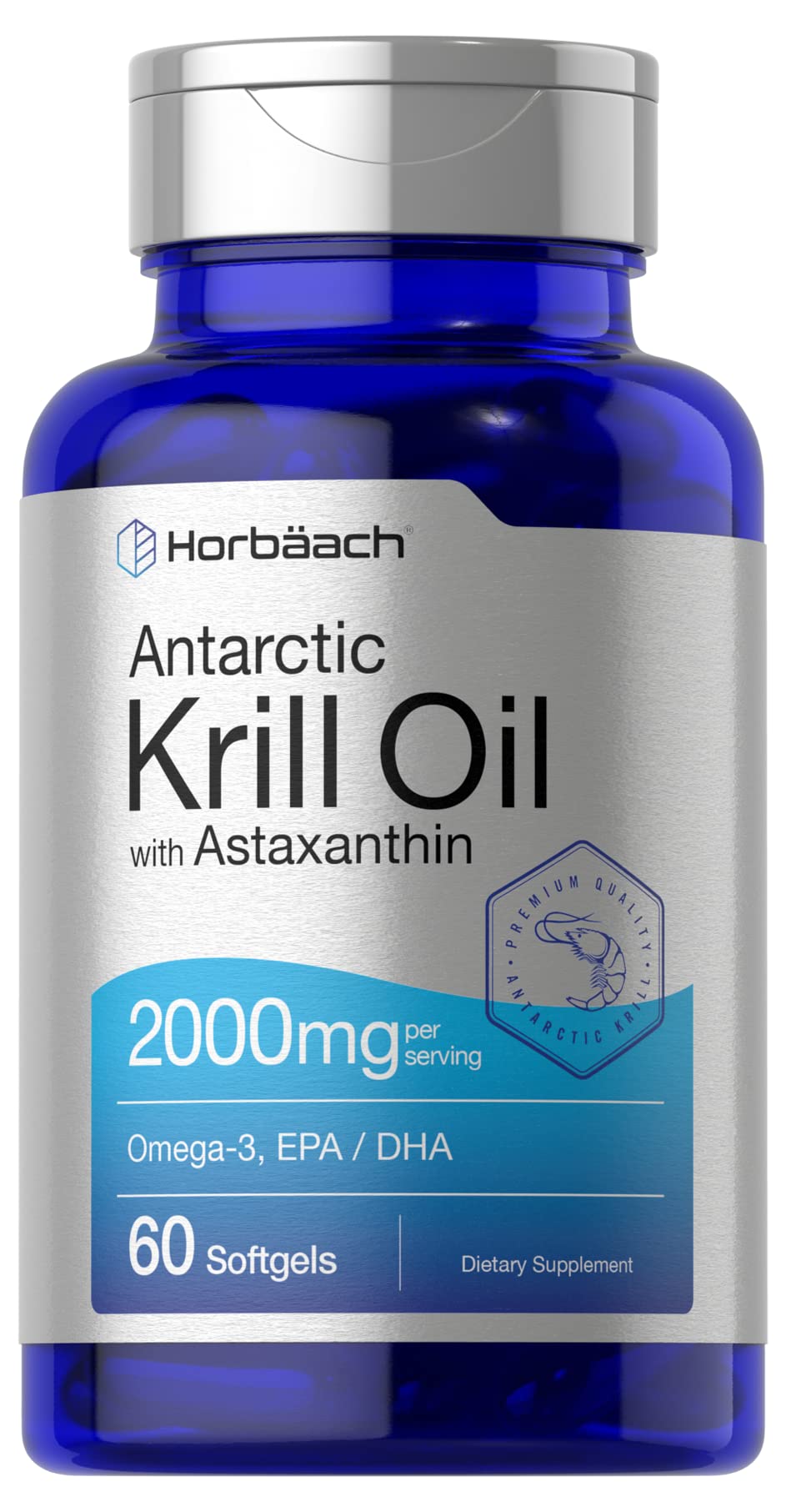 Foto 2 pulgar | Suplemento Horbäach Aceite de Krill 60 Cápsulas-Venta Internacional