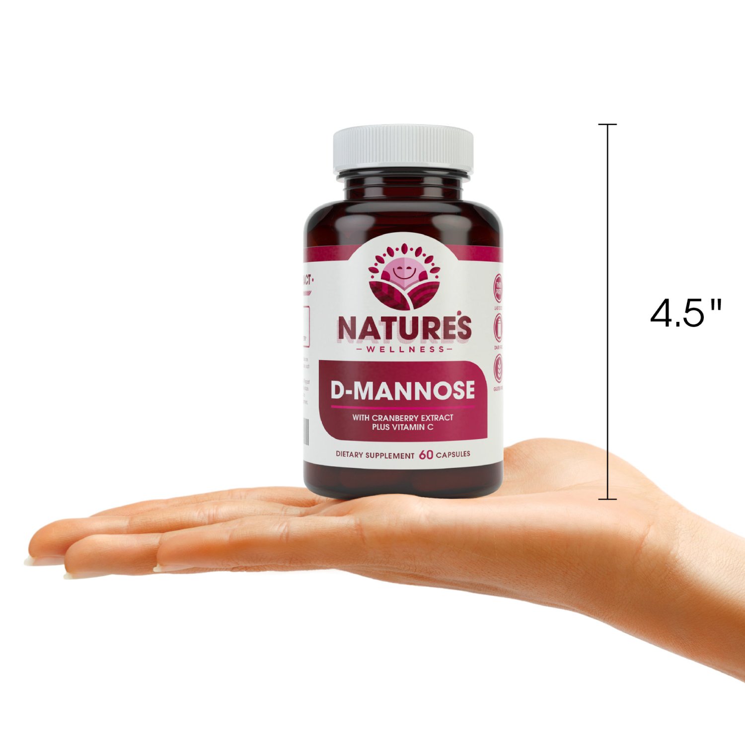 Foto 7 | Suplemento Natures Wellness D-manosa con Extracto de Arándano - Venta Internacional