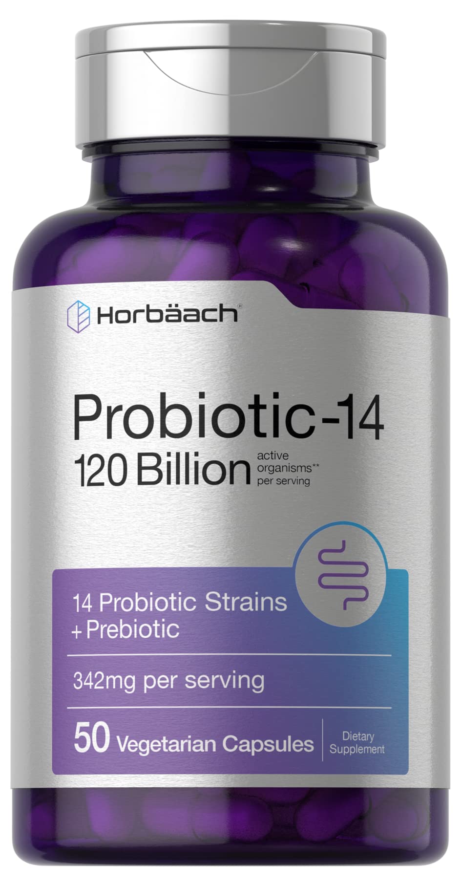 Foto 2 pulgar | Suplemento Horbäach Probiotics 50 Cápsulas - Venta Internacional