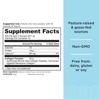 Foto 2 | Suplemento Ancient Nutrition con Péptidos de Colágeno Vainilla 240 G - Venta Internacional
