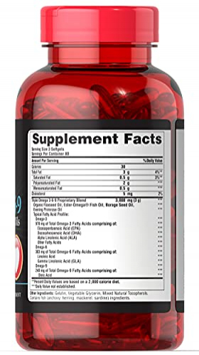 Foto 8 pulgar | Suplemento Puritan's Pride Triple Omega 3-6-9 de Pescado Lino y B - Venta Internacional