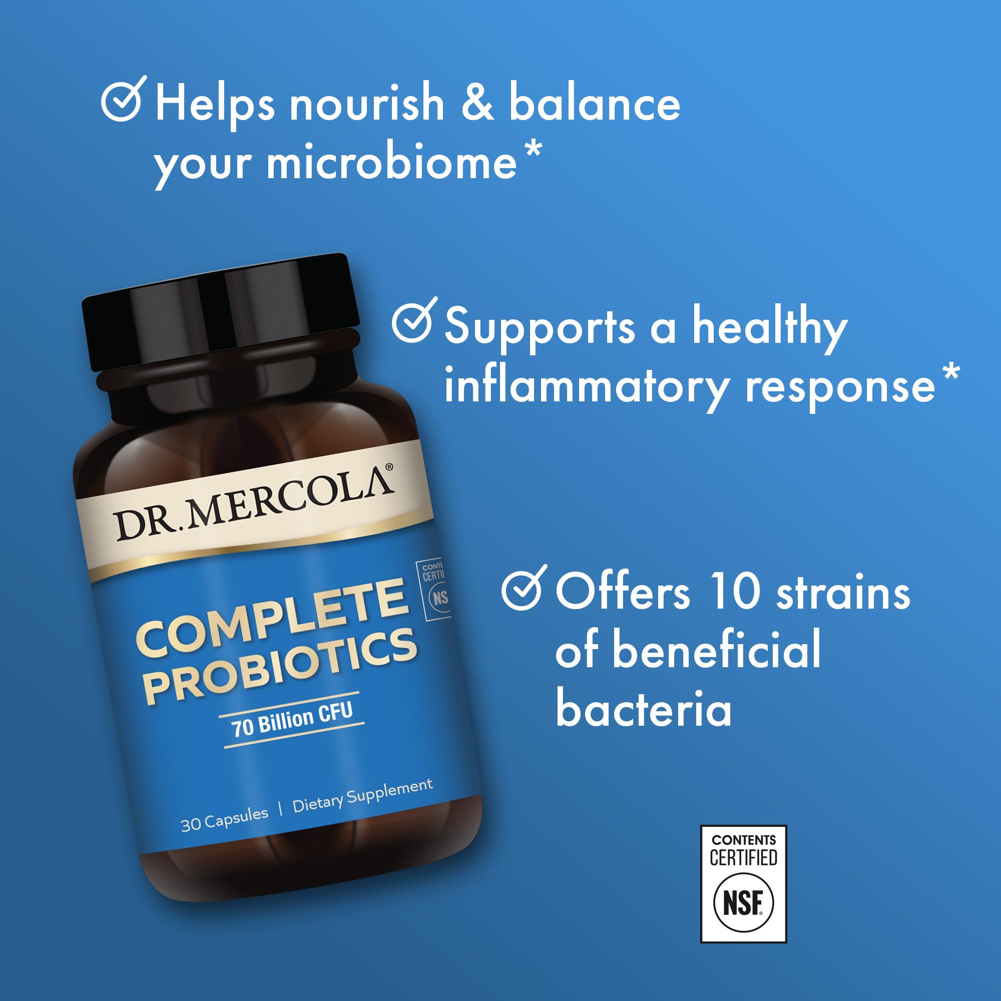 Foto 5 pulgar | Suplemento Dr. Mercola Complete Probiotics de 70 Mil Millones De Cfu - Venta Internacional