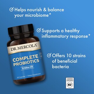 Foto 4 | Suplemento Dr. Mercola Complete Probiotics de 70 Mil Millones De Cfu - Venta Internacional