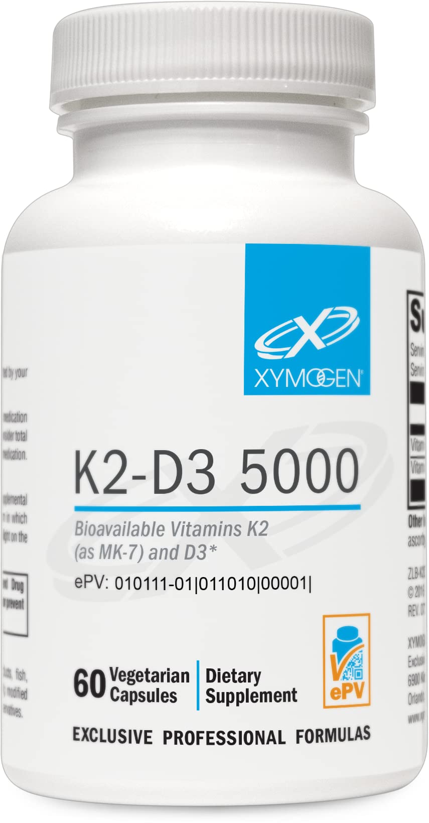 Foto 2 pulgar | Suplemento Xymogen K2-D3 5000 de Vitamina D3 5000 Ui con K2 MK-7 - Venta Internacional