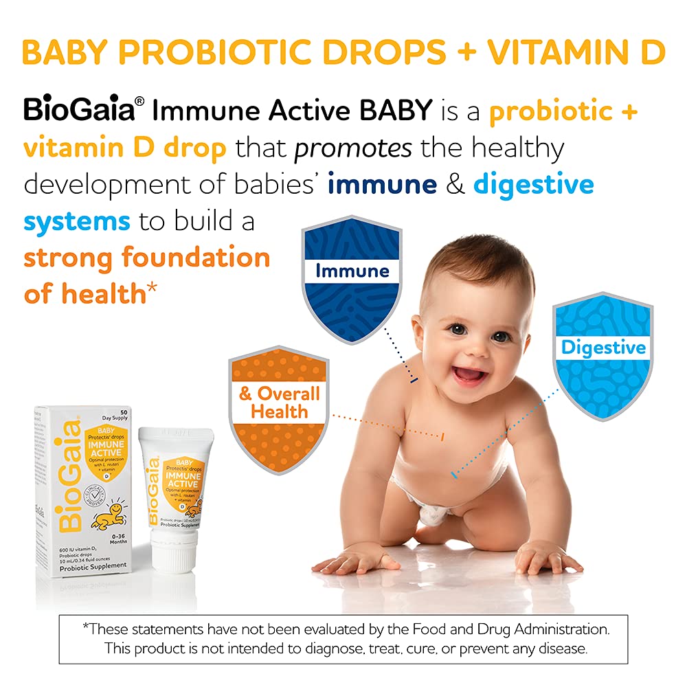 Foto 3 pulgar | Probiótico y Vitamina D para Bebés BioGaia Protectis Immune - Venta Internacional