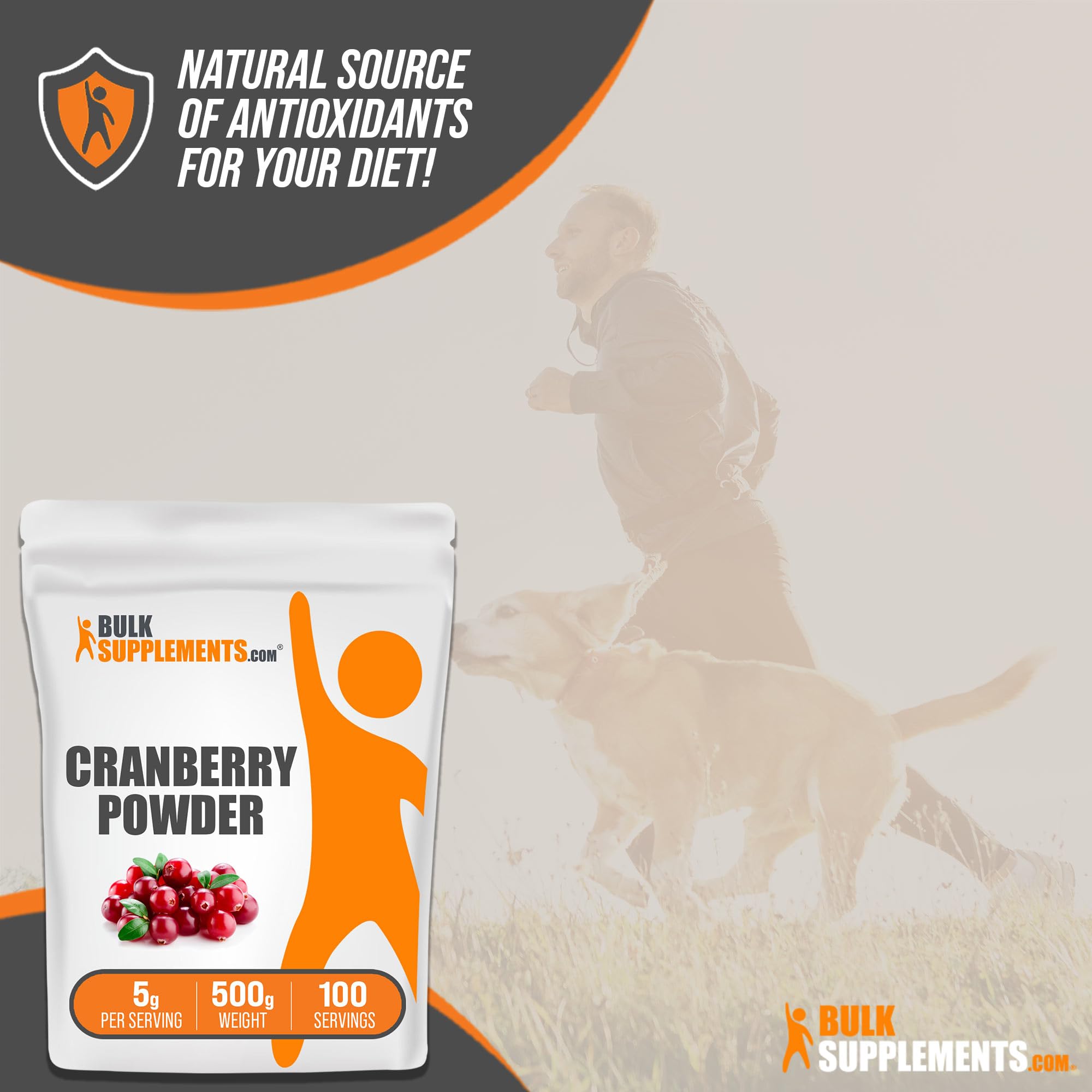 Foto 4 pulgar | Polvo de Arándano BulkSupplements.com 500 g - Venta Internacional