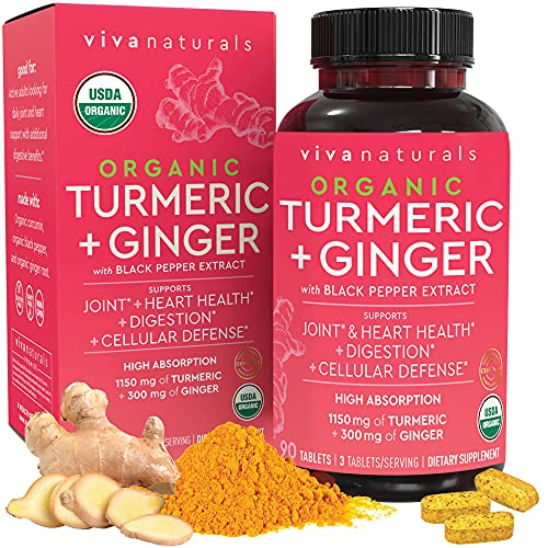 Foto 2 pulgar | Suplemento Viva Naturals Cúrcuma y Curcumina con Jengibre 90 Tabletas - Venta Internacional