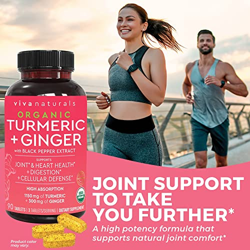 Foto 4 pulgar | Suplemento Viva Naturals Cúrcuma y Curcumina con Jengibre 90 Tabletas - Venta Internacional