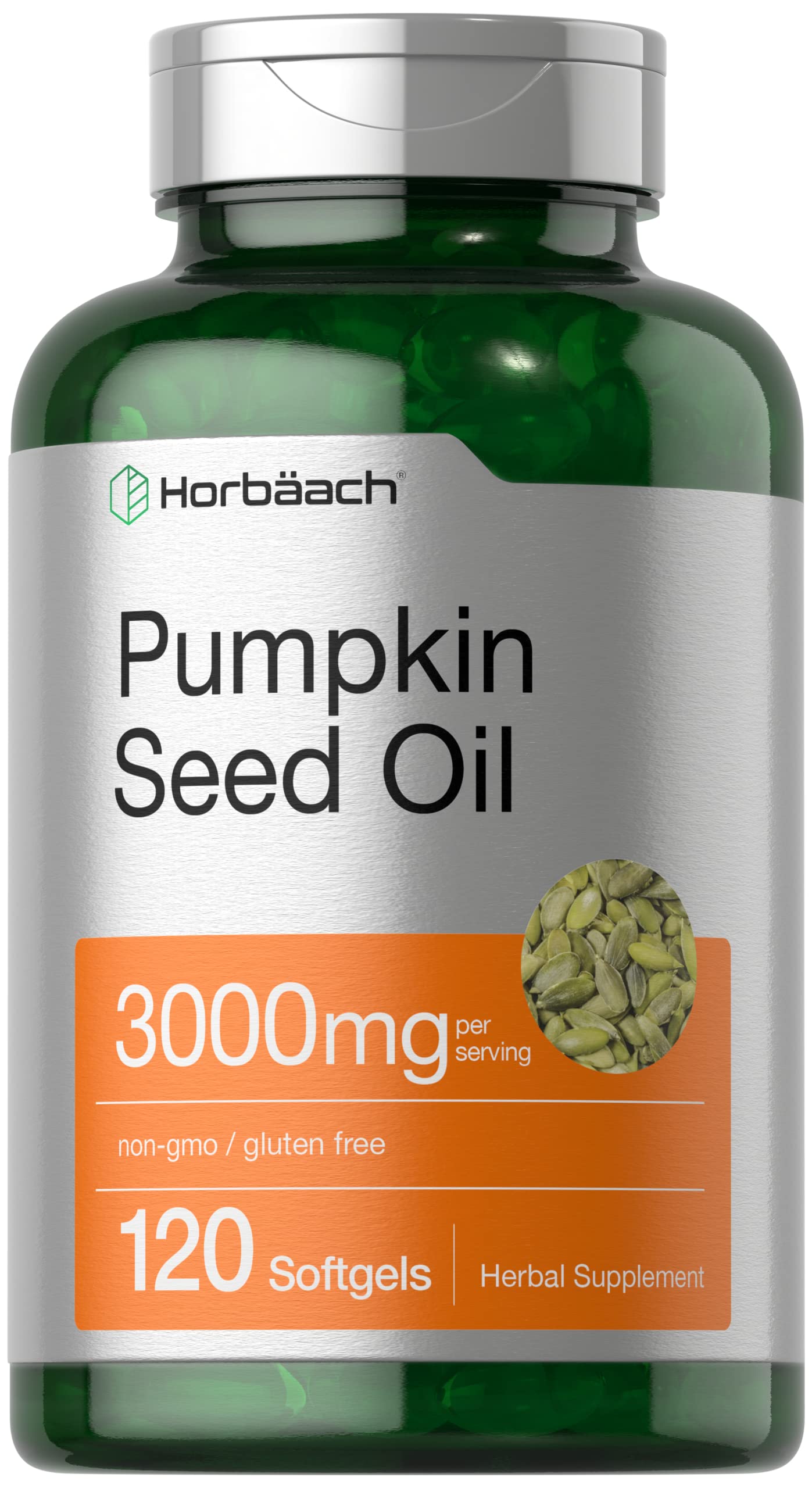 Foto 2 pulgar | Suplemento De Aceite De Semillas De Calabaza Horbäach 3000 Mg 120 Cápsulas Blandas - Venta Internacional