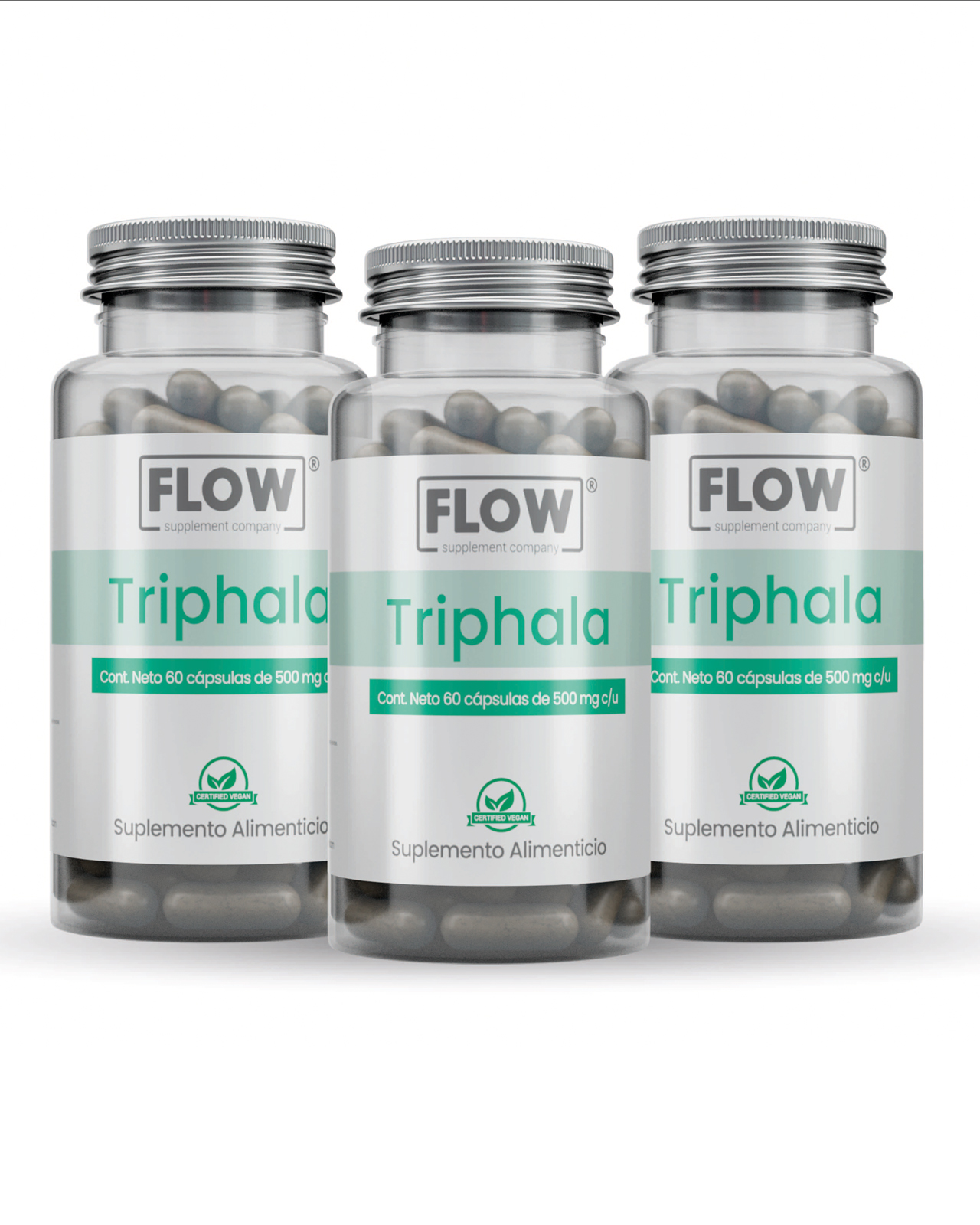 Foto 2 pulgar | Minerales Y Suplementos Flow Supplements 3 Pack - 270 Cápsulas De Triphala