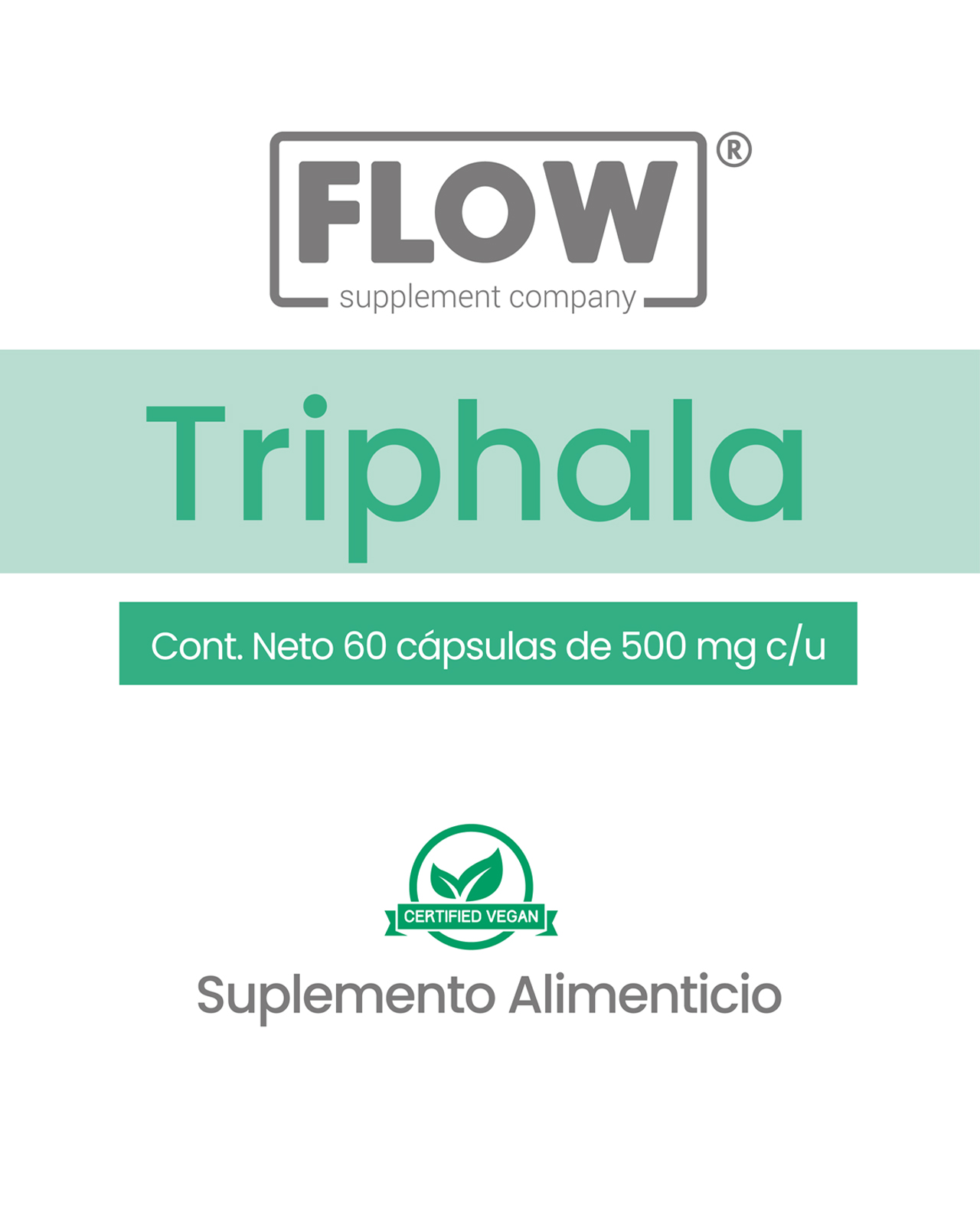 Foto 3 pulgar | Minerales Y Suplementos Flow Supplements 3 Pack - 270 Cápsulas De Triphala