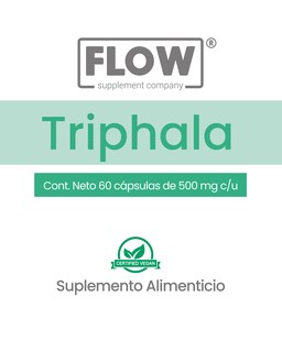 Foto 2 | Minerales Y Suplementos Flow Supplements 3 Pack - 270 Cápsulas De Triphala