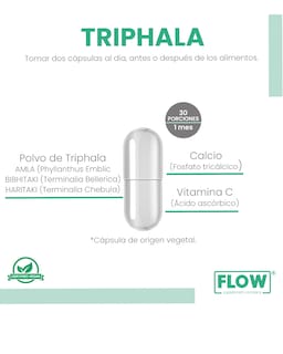 Foto 3 | Minerales Y Suplementos Flow Supplements 3 Pack - 270 Cápsulas De Triphala