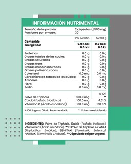 Foto 4 | Minerales Y Suplementos Flow Supplements 3 Pack - 270 Cápsulas De Triphala