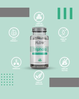 Foto 5 | Minerales Y Suplementos Flow Supplements 3 Pack - 270 Cápsulas De Triphala
