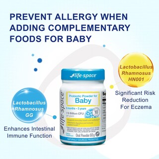 Foto 3 | Polvo Probiótico Life-space 60 G Para Bebés De 0 A 36 Meses - Venta Internacional