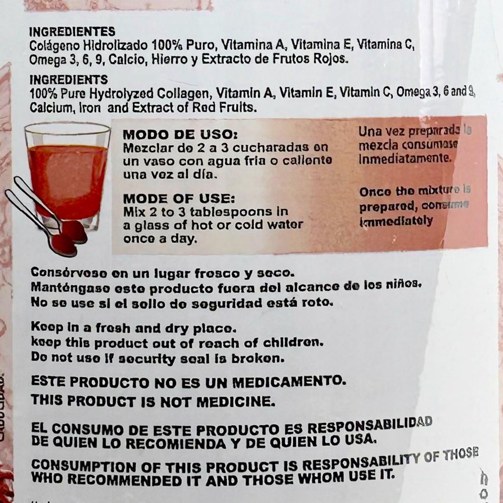 Foto 4 pulgar | Colágeno Hidrolizado Frutos Rojos 1.1 Kg Ypenza