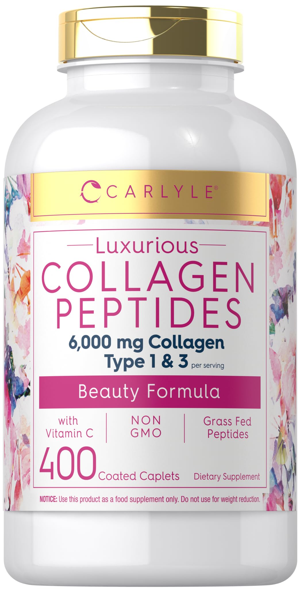 Foto 2 pulgar | Suplemento de Péptidos de Colágeno Carlyle 6000 mg con Vitamina C 400 Cápsulas - Venta Internacional