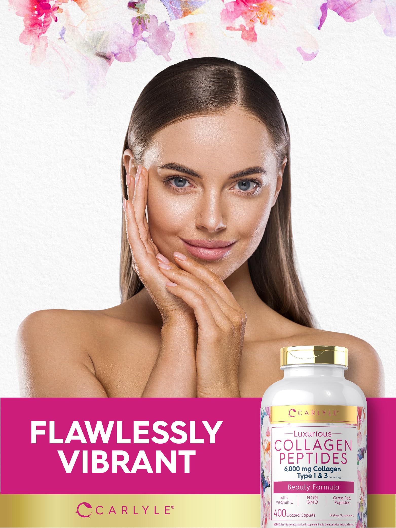Foto 7 pulgar | Suplemento de Péptidos de Colágeno Carlyle 6000 mg con Vitamina C 400 Cápsulas - Venta Internacional