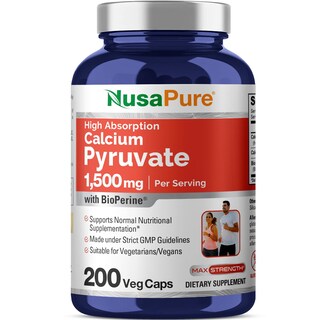 Foto 1 | Suplemento Nusapure Piruvato de Calcio 200 Cápsulas Vegetarianas - Venta Internacional