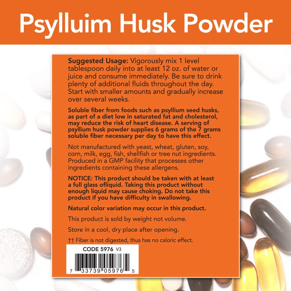 Foto 3 | Suplemento Now Fibra Soluble en Polvo de Cáscara de Psyllium 5,4 kg - Venta Internacional