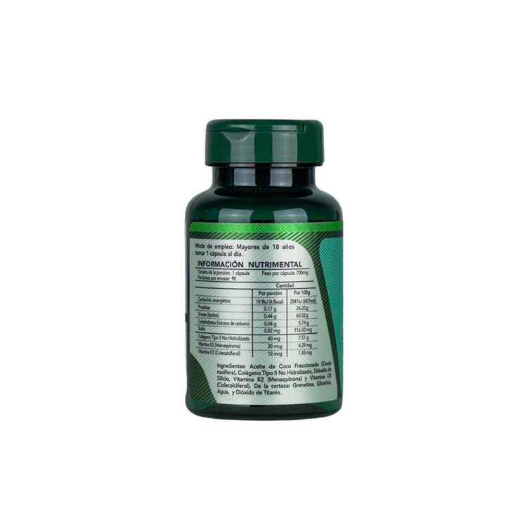 Foto 2 | Herbalia Lab Colágeno No Hidrolizado Tipo Ii Con Vitamina K Y D3