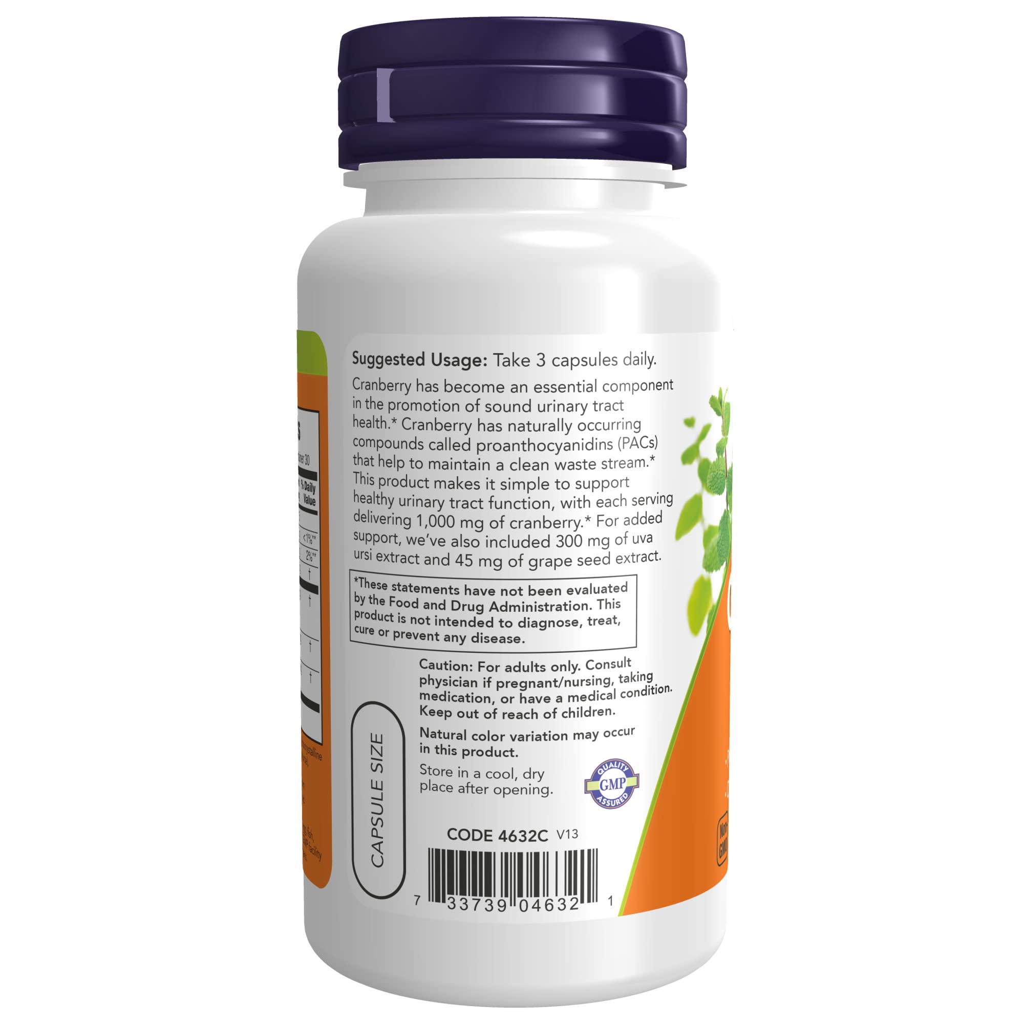 Foto 4 pulgar | NOW Supplements Arándano con PAC Uva Ursi y Semillas de Uva, 90 cápsulas vegetarianas