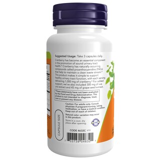Foto 3 | NOW Supplements Arándano con PAC Uva Ursi y Semillas de Uva, 90 cápsulas vegetarianas