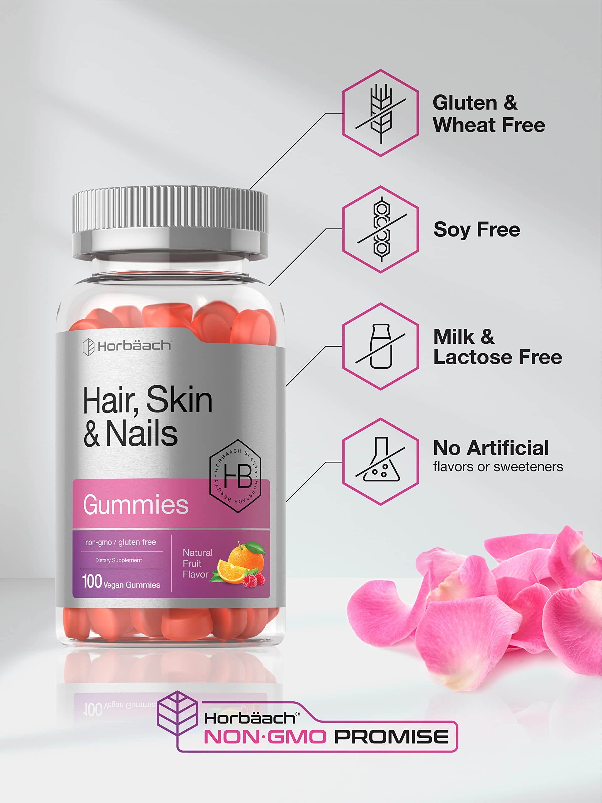 Foto 4 | Suplemento Horbaach para Cabello Piel y Uñas 100 Unidades - Venta Internacional