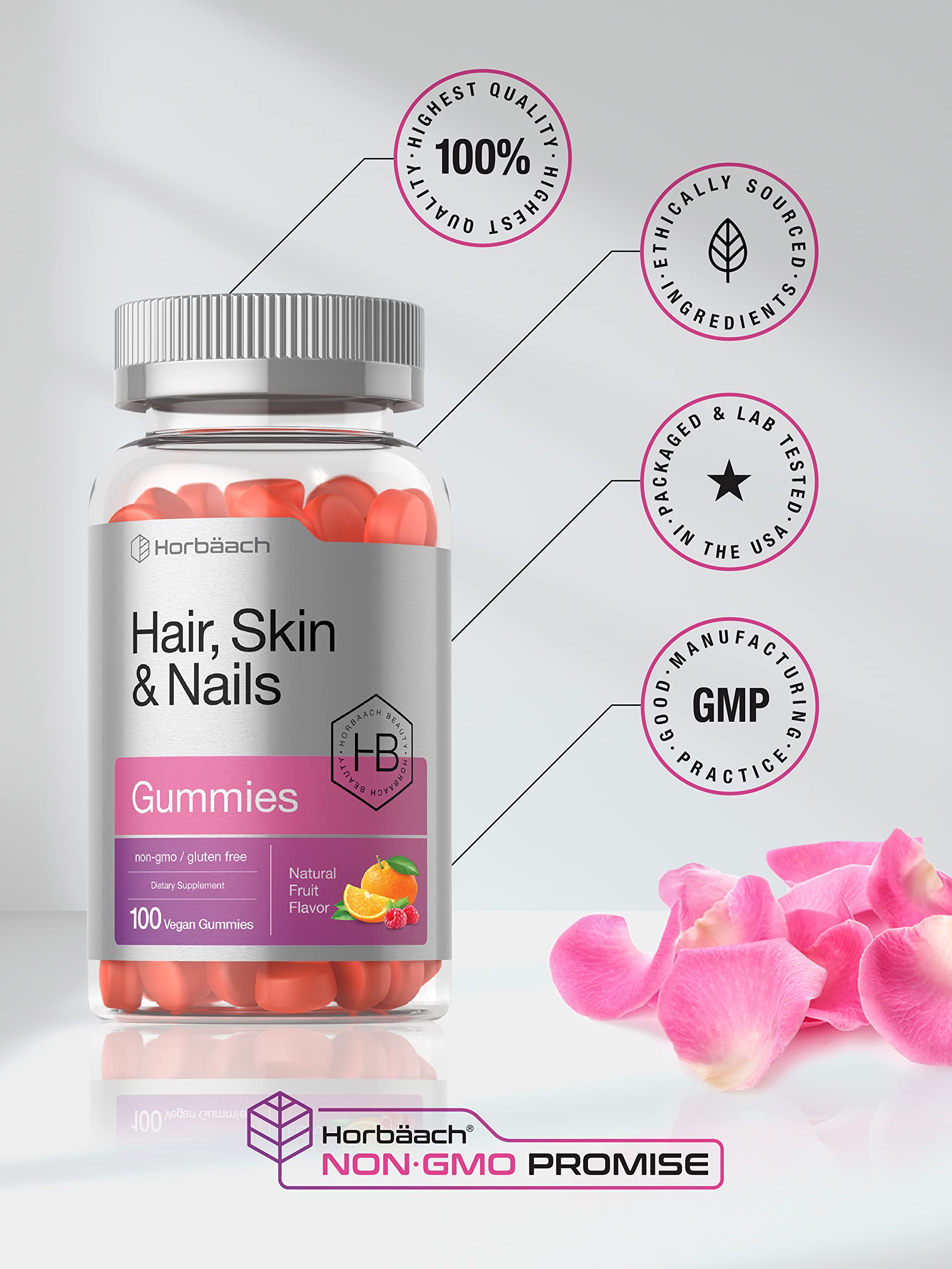 Foto 5 | Suplemento Horbaach para Cabello Piel y Uñas 100 Unidades - Venta Internacional