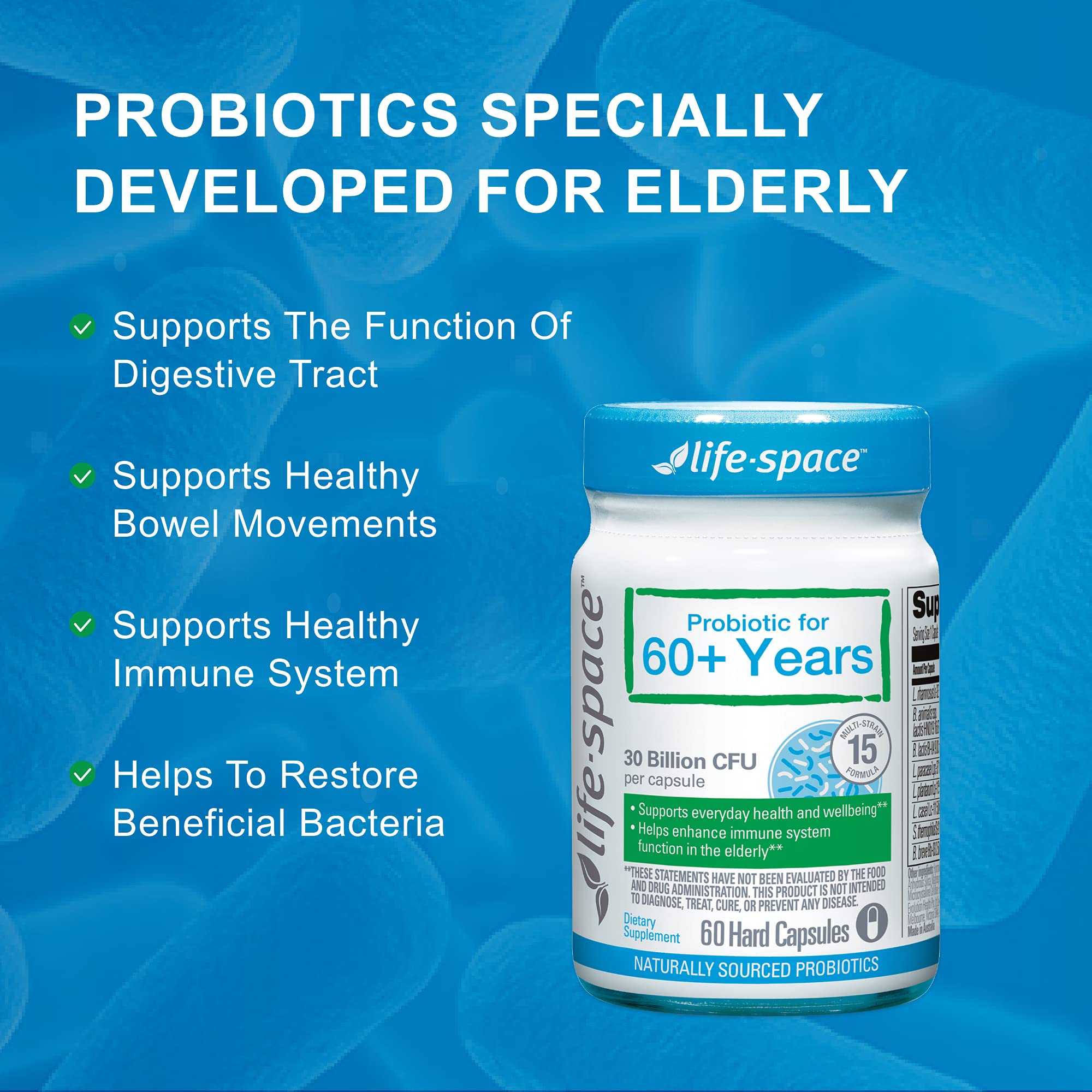Foto 4 pulgar | Probiotic Life-space 30 Mil Millones de Cfu 60 Cápsulas - Venta Internacional