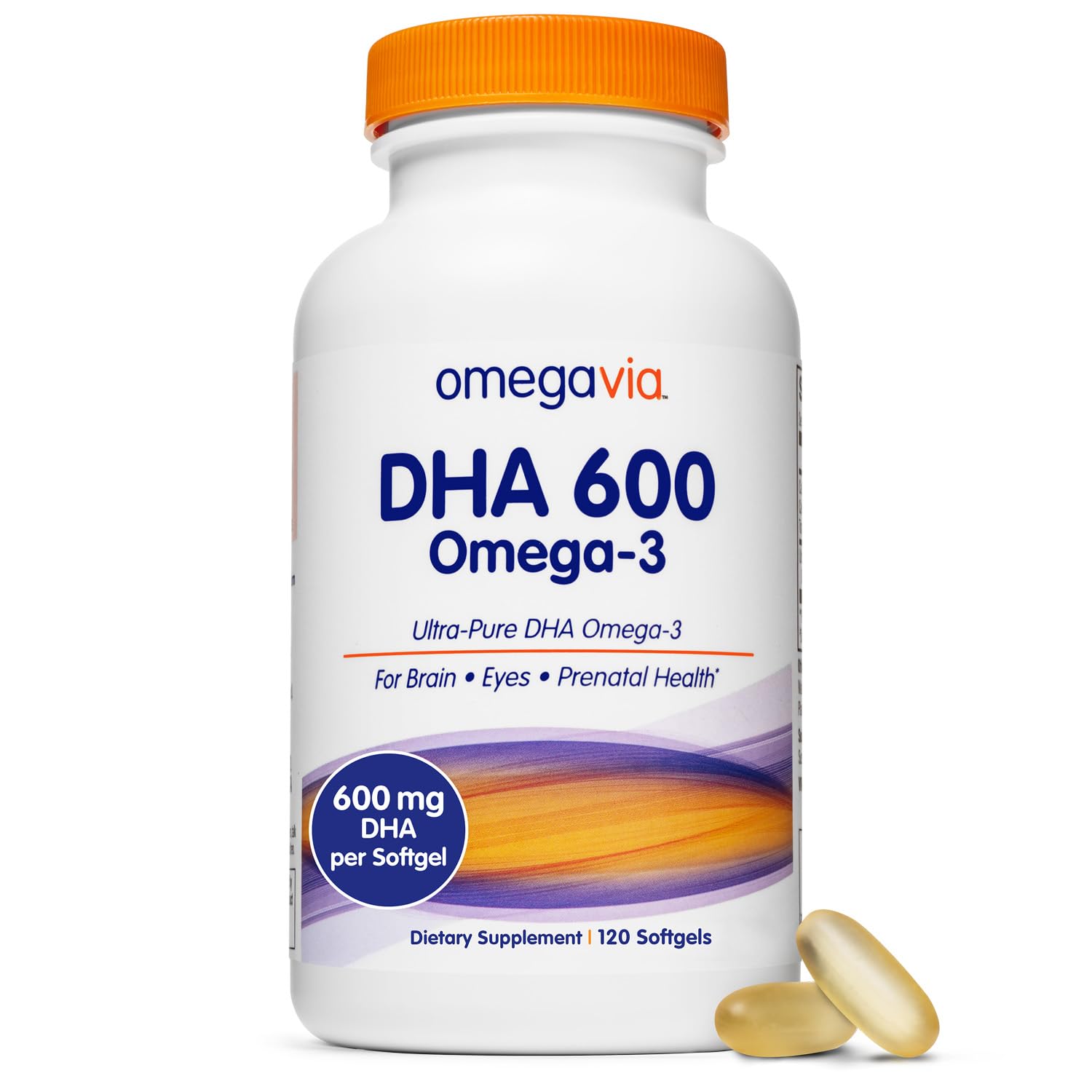 Suplementos Omegavia Dha 600 mg  Omega 3 Ultrapuro 120 Cápsulas - Venta Internacional