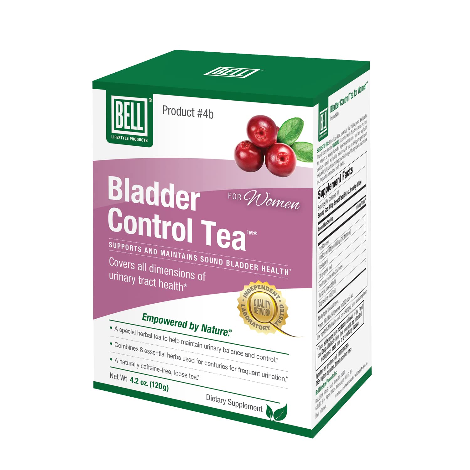 Foto 2 pulgar | Té Bell Control de la Vejiga para Mujeres - Hojas Sueltas a Base de Hierbas - Venta Internacional