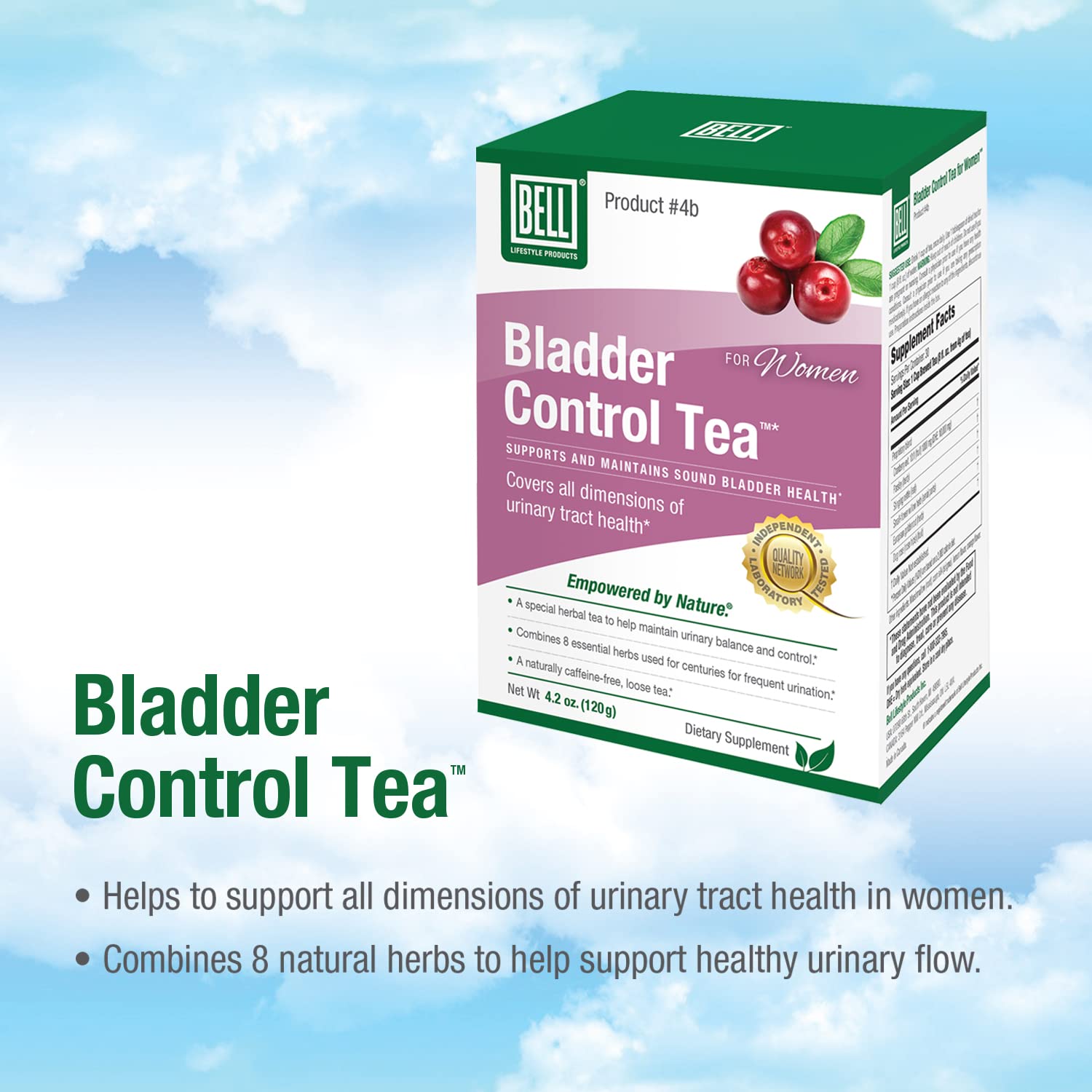 Foto 3 pulgar | Té Bell Control de la Vejiga para Mujeres - Hojas Sueltas a Base de Hierbas - Venta Internacional