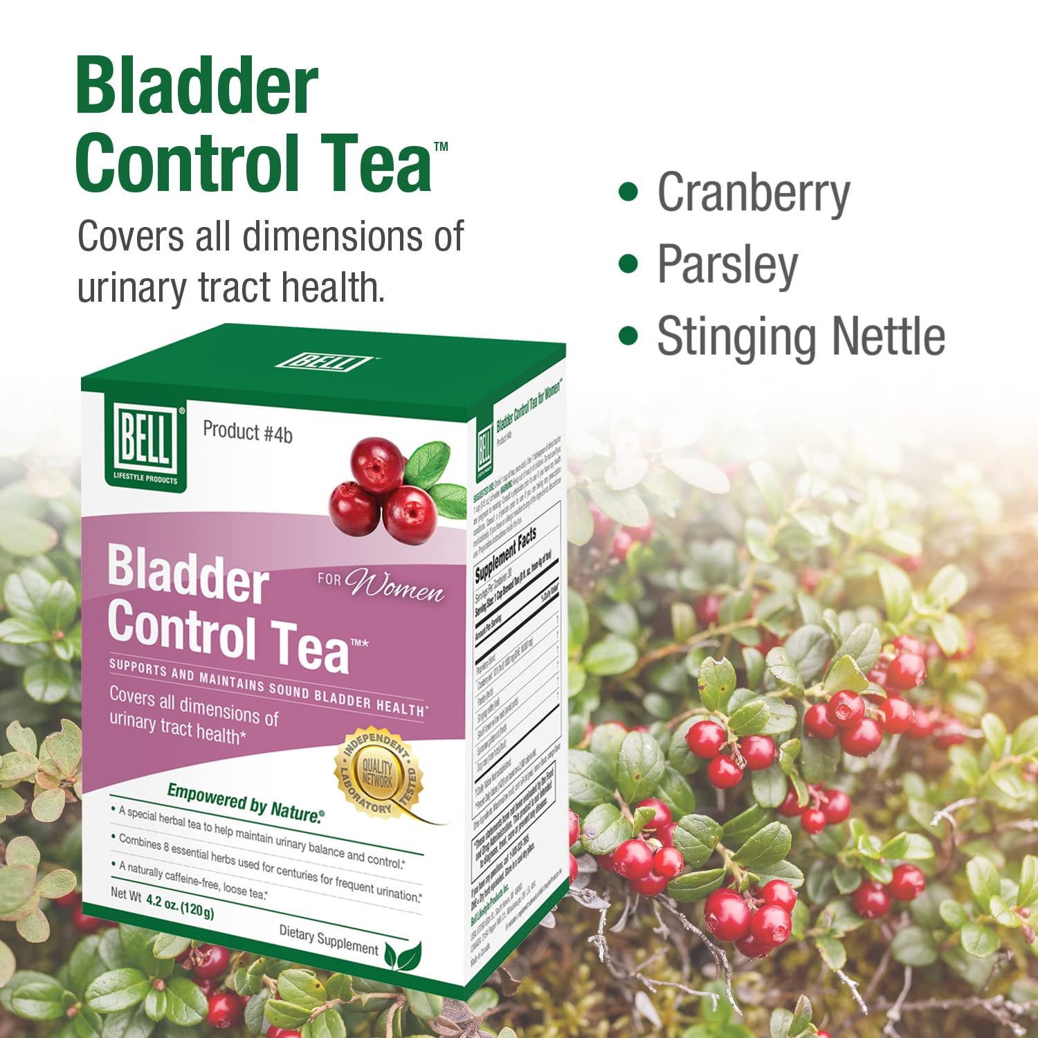 Foto 4 pulgar | Té Bell Control de la Vejiga para Mujeres - Hojas Sueltas a Base de Hierbas - Venta Internacional