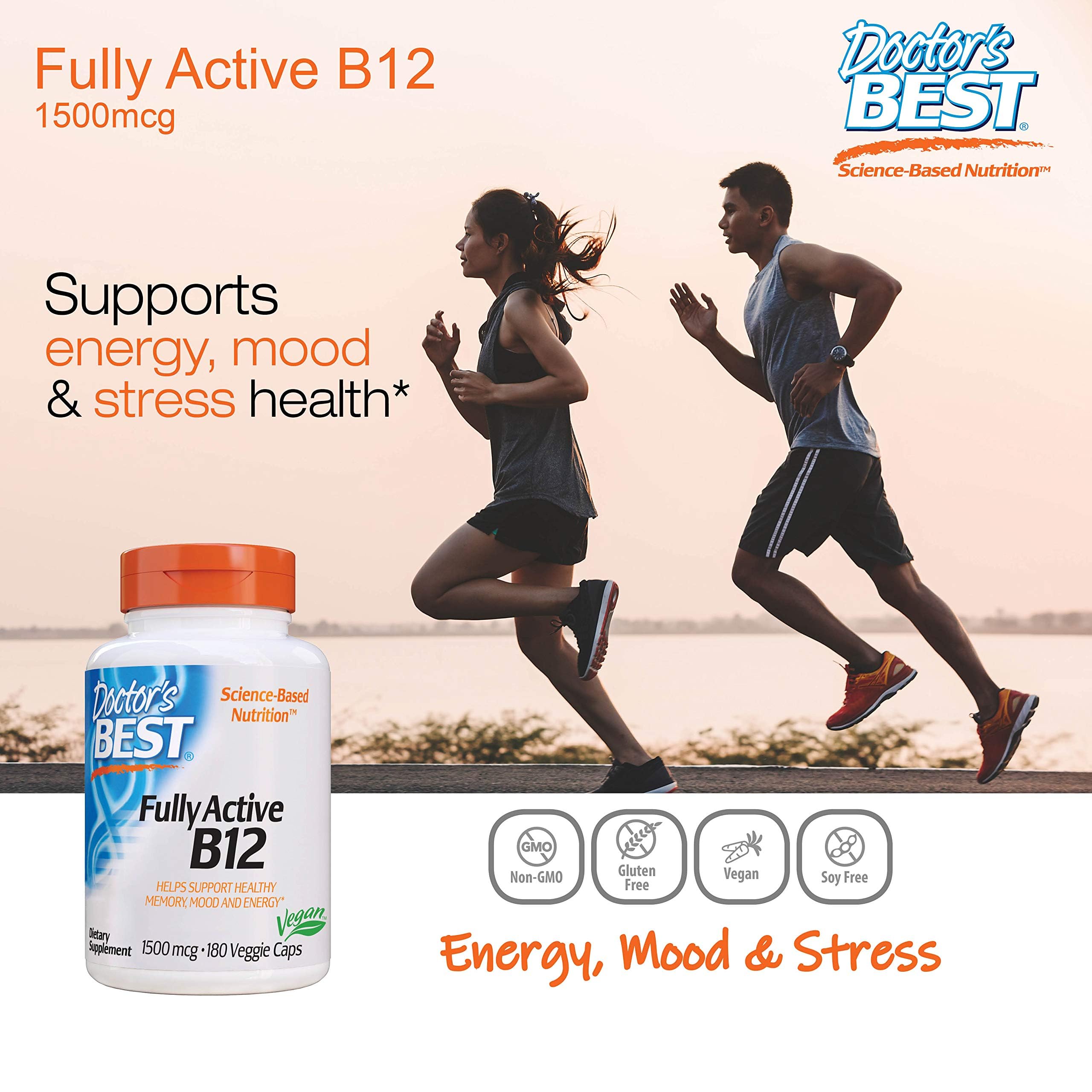 Foto 2 | Suplemento Doctor's Best Fully Active B12 1500 Mcg 180 Tabletas - Venta Internacional